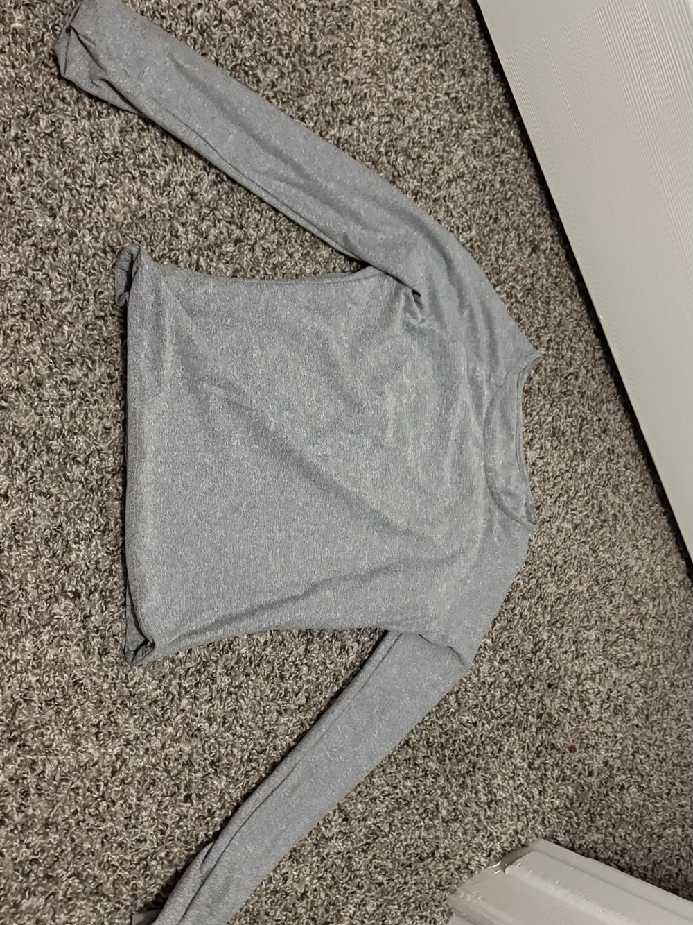 Metallic Silver Women's Long-Sleeve Knit Sweater